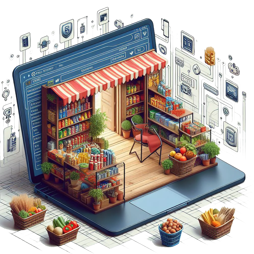 shop online from laptop